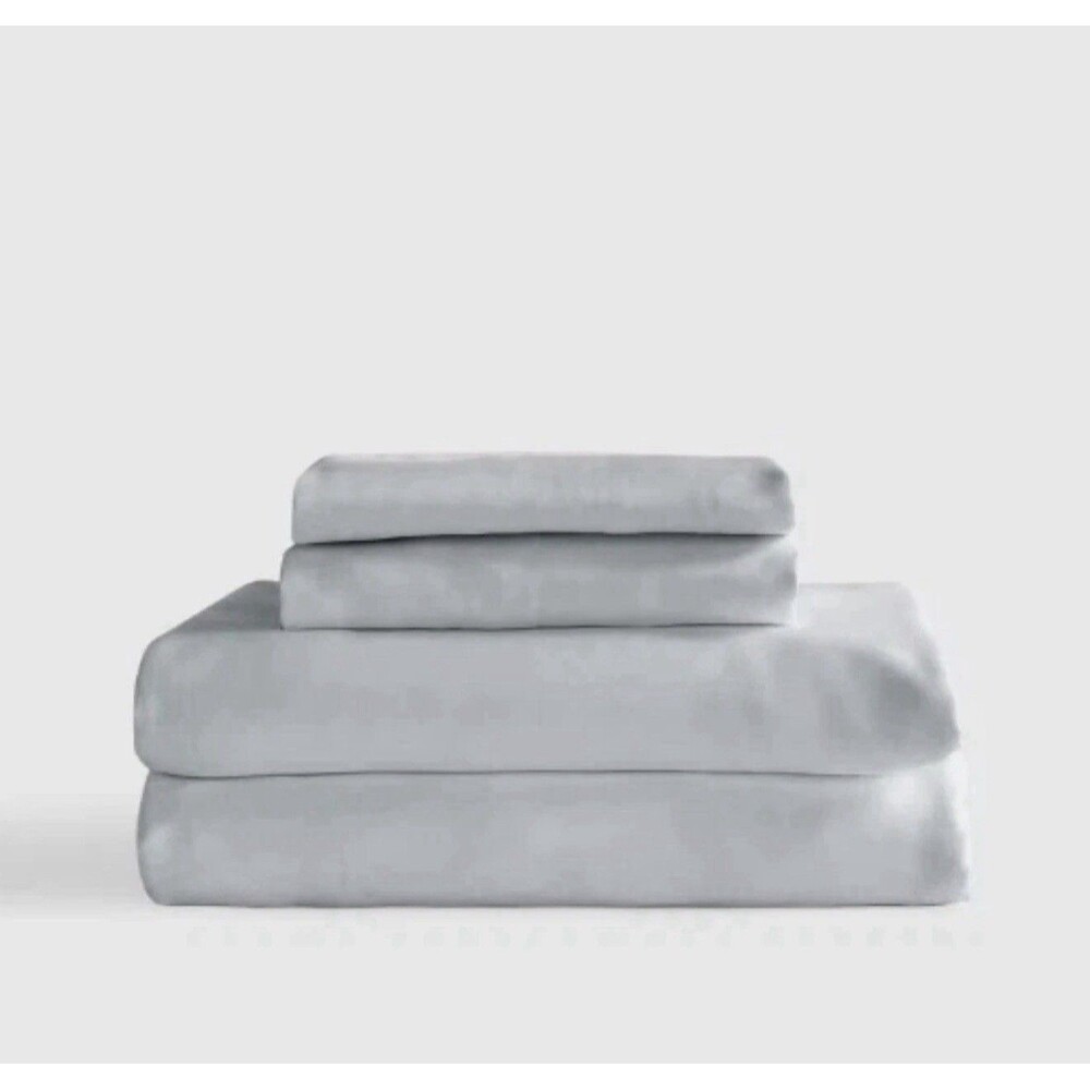 RARE Quince Organic Bamboo King 4-piece Sheet Set In Mist DISCONTINUED